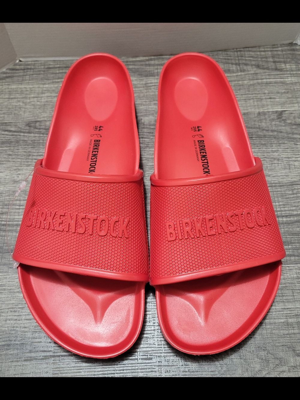 Birkenstock Red Slides Size 44 ( US size 11)